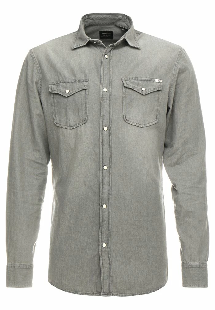 Jack & Jones JJESHERIDAN L/S NOOS - Shirt - Light Grey 4 Jack & Jones JJESHERIDAN L/S NOOS - Shirt - Light Grey - Image 4