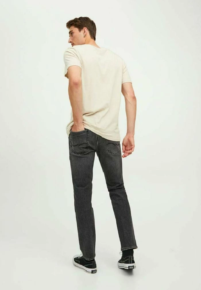Jack & Jones TIM ORIGINAL - Slim Fit Jeans - Black Denim 3 Jack & Jones TIM ORIGINAL - Slim Fit Jeans - Black Denim - Image 3