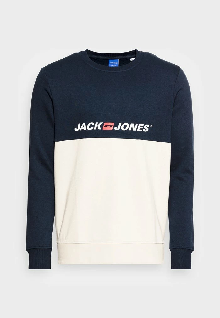 Jack & Jones JORCORPS BLOCKING CREW - Sweatshirt - Navy Blazer 4 Jack & Jones JORCORPS BLOCKING CREW - Sweatshirt - Navy Blazer - Image 4