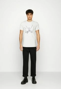 Alternative view of Jack & Jones JORVALENTINES TEE CREW NECK - Print T-shirt - Cloud Dancer