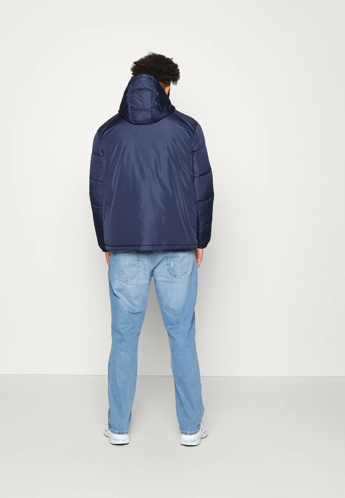Jack & Jones JCOBLOCK PUFFER - Winter Jacket - Navy Blazer 3 Jack & Jones JCOBLOCK PUFFER - Winter Jacket - Navy Blazer - Image 3