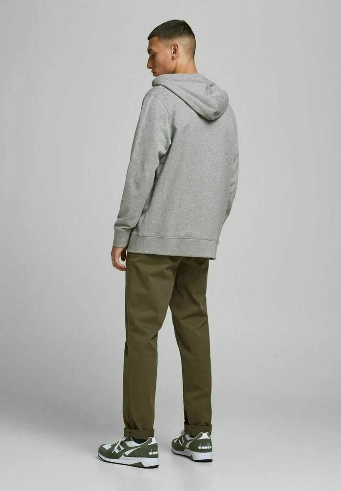Jack & Jones JORTONS ZIP HOOD - Zip-up Sweatshirt - Light Grey Melange 1 Jack & Jones JORTONS ZIP HOOD - Zip-up Sweatshirt - Light Grey Melange