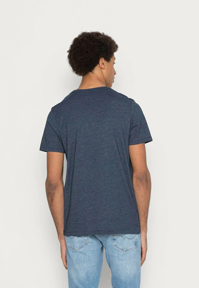 Jack & Jones JCOCONNOR CREW NECK - Print T-shirt - Navy/melange 3 Jack & Jones JCOCONNOR CREW NECK - Print T-shirt - Navy/melange - Image 3