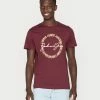 Jack & Jones JJMARLON TEE CREW NECK - Print T-shirt - Bordeaux