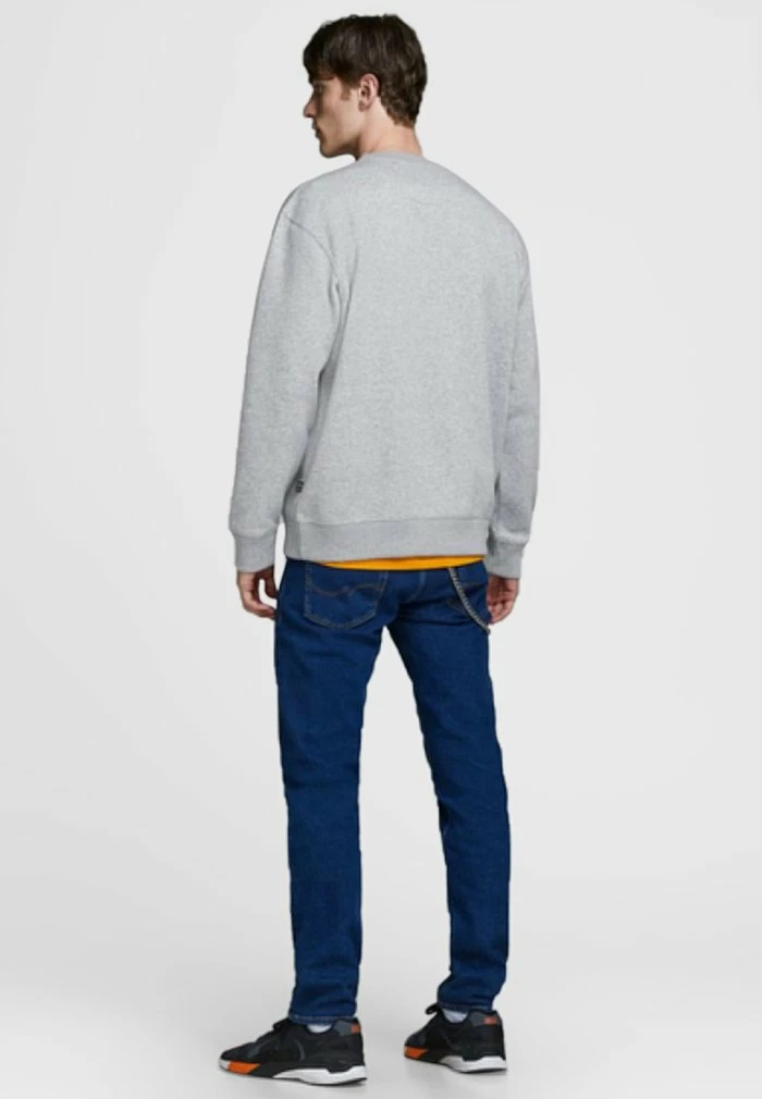 Jack & Jones Sweatshirt - Light Grey Melange 3 Jack & Jones Sweatshirt - Light Grey Melange - Image 3