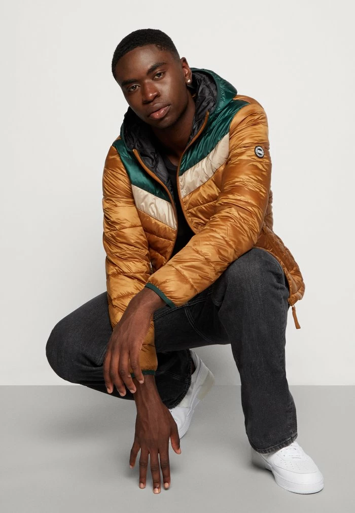 Jack & Jones JJMICK PUFFER HOOD - Light Jacket - Light Brown 4 Jack & Jones JJMICK PUFFER HOOD - Light Jacket - Light Brown - Image 4