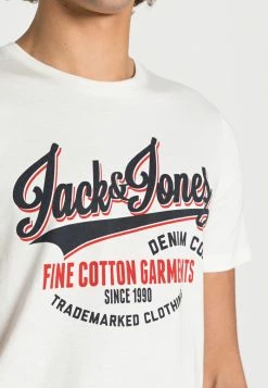 Jack & Jones JJELOGO TEE NECK - Print T-shirt - Cloud Dancer -Jack & Jones Shop 73b1f2b420464e4c9ae23c269ded2124
