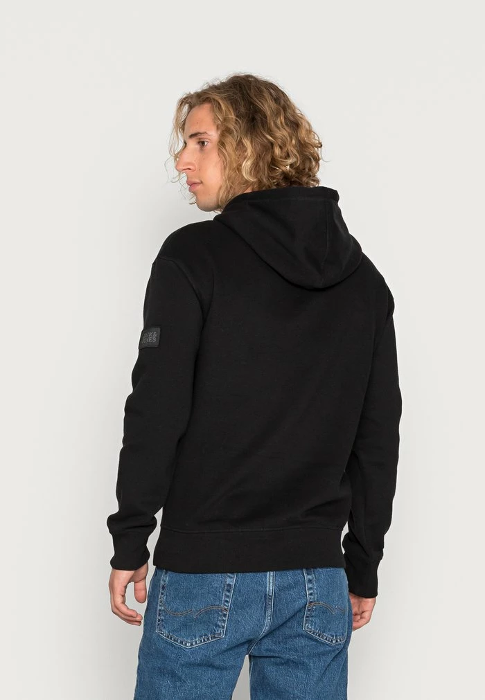 Jack & Jones JCOCLASSIC WAFFLE UNISEX - Hoodie - Black 3 Jack & Jones JCOCLASSIC WAFFLE UNISEX - Hoodie - Black - Image 3