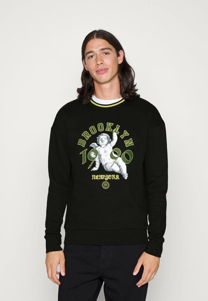 Jack & Jones JORCOLLEGE CREW NECK - Sweatshirt - Black 1 Jack & Jones JORCOLLEGE CREW NECK - Sweatshirt - Black