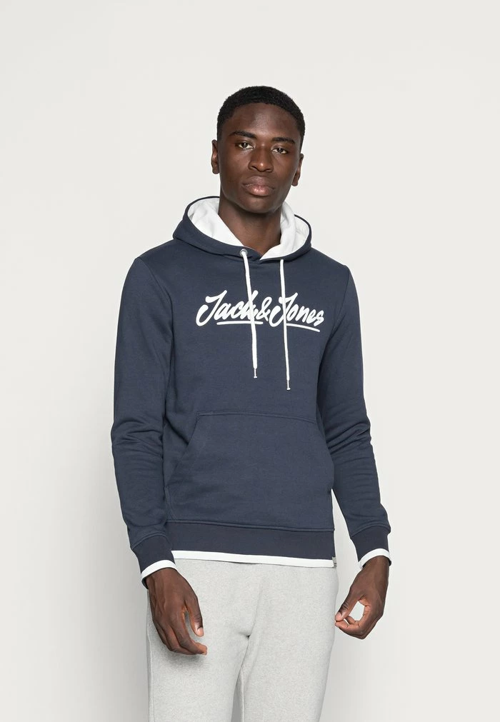 Jack & Jones LEGEND SWEAT HOOD - Hoodie - Navy Blazer 1 Jack & Jones LEGEND SWEAT HOOD - Hoodie - Navy Blazer