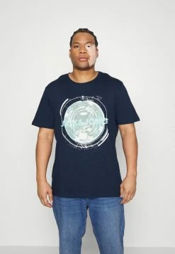 Jack & Jones JCOFILT TEE CREW NECK - Print T-shirt - Navy Blazer