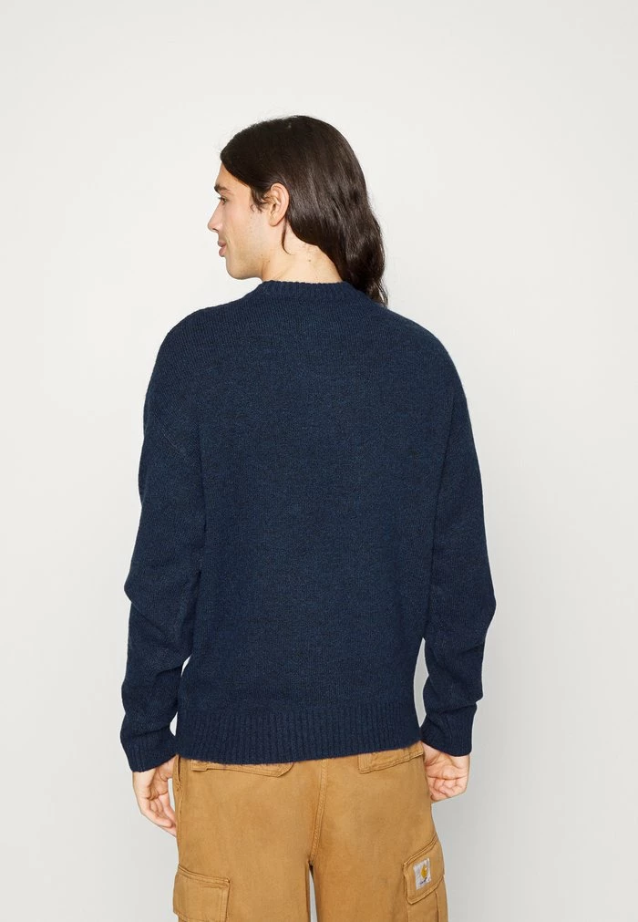 Jack & Jones JOROLLIE CREW NECK - Jumper - Navy Blazer Melange 3 Jack & Jones JOROLLIE CREW NECK - Jumper - Navy Blazer Melange - Image 3