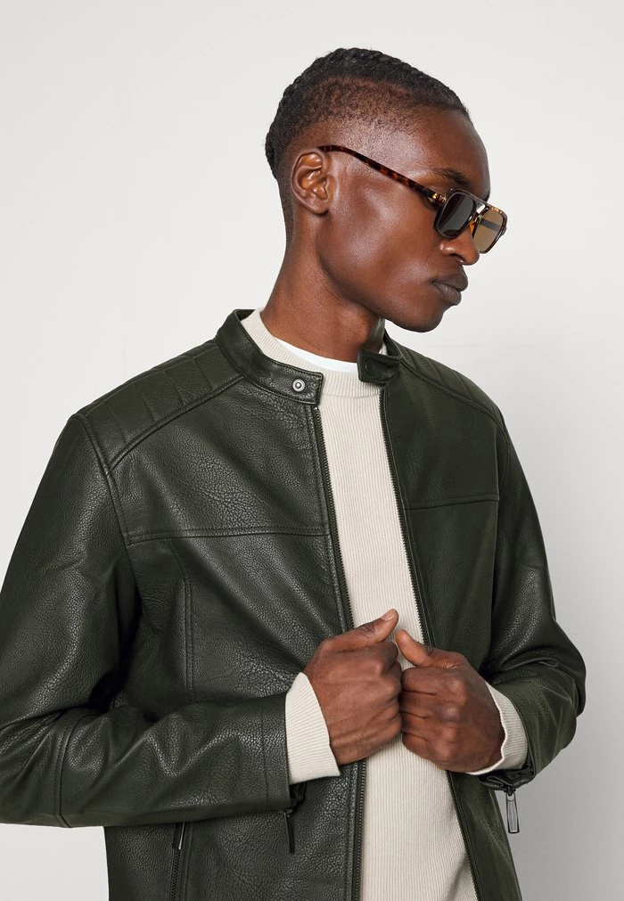 Jack & Jones JJWOODY JACKET - Faux Leather Jacket - Black 4 Jack & Jones JJWOODY JACKET - Faux Leather Jacket - Black - Image 4