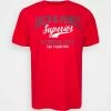 Jack & Jones JJELOGO TEE O NECK - Print T-shirt - True Red