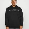 Jack & Jones JPRBLAAUGUST LOGO SWEAT HOOD - Hoodie - Black