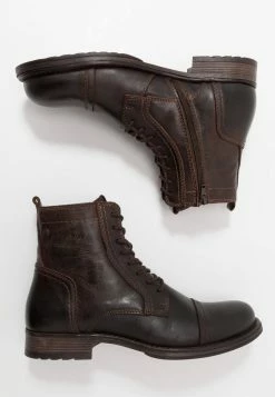 Alternative view of Jack & Jones JFWRUSSEL - Lace-up Ankle Boots - Brown Stone