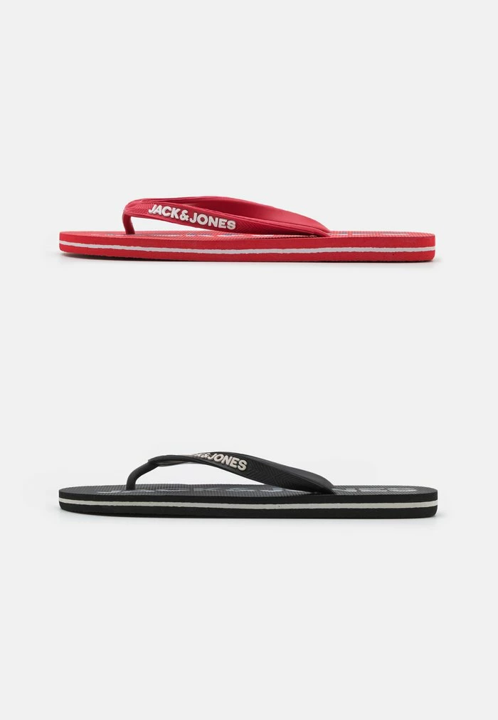 Jack & Jones JFWFLIP FLOP 2 PACK - Pool Shoes - Anthracite 1 Jack & Jones JFWFLIP FLOP 2 PACK - Pool Shoes - Anthracite