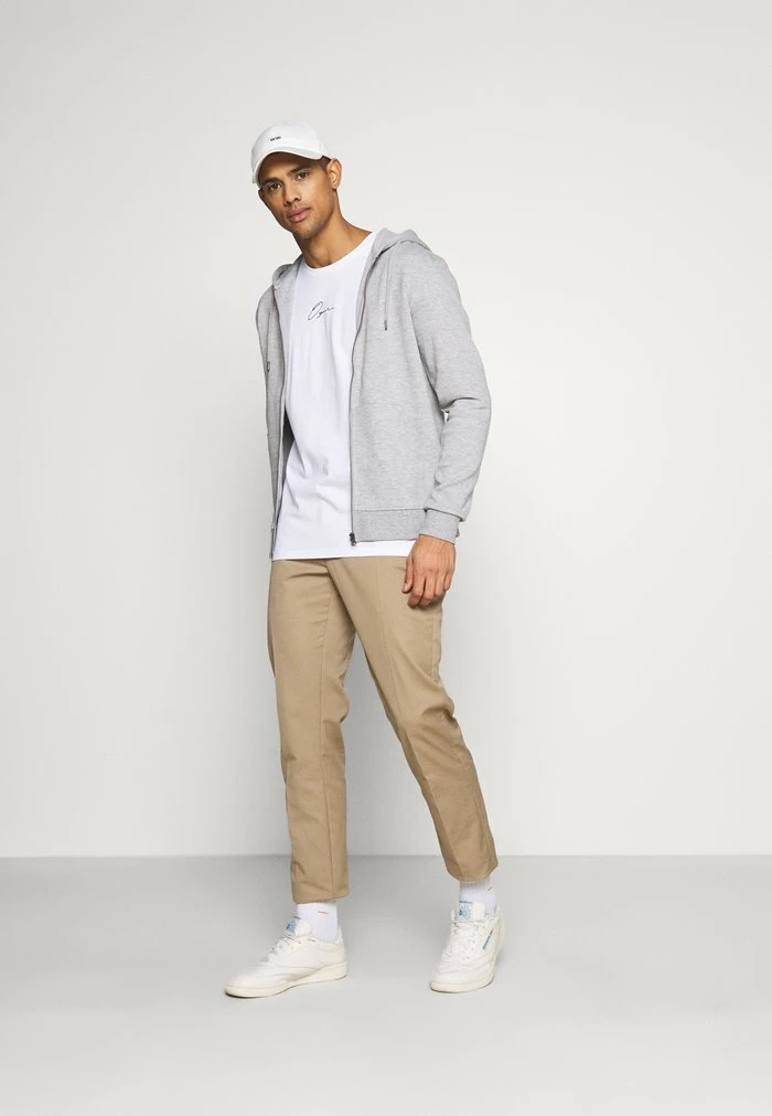 Jack & Jones JJEBASIC ZIP HOOD - Zip-up Sweatshirt - Light Grey Melange 2 Jack & Jones JJEBASIC ZIP HOOD - Zip-up Sweatshirt - Light Grey Melange - Image 2
