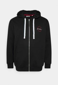 Jack & Jones JJSTAMP ZIP HOOD SMALL - Zip-up Sweatshirt - Black
