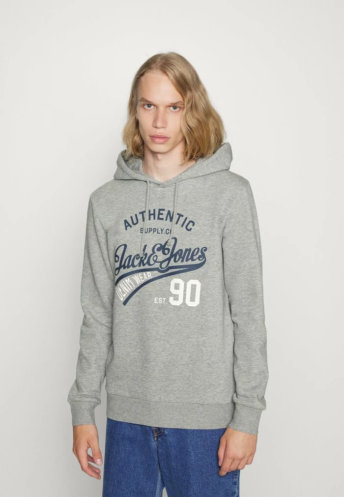 Jack & Jones JJETHAN SWEAT HOOD 2 PACK - Sweatshirt - Light Grey Melange 4 Jack & Jones JJETHAN SWEAT HOOD 2 PACK - Sweatshirt - Light Grey Melange - Image 4