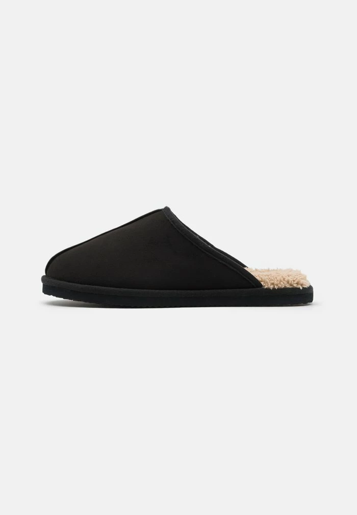 Jack & Jones JFWDUDELY - Slippers - Black/beige 1 Jack & Jones JFWDUDELY - Slippers - Black/beige