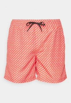 Jack & Jones JJICRETE JJSWIM BRANDED - Swimming Shorts - Hot Coral
