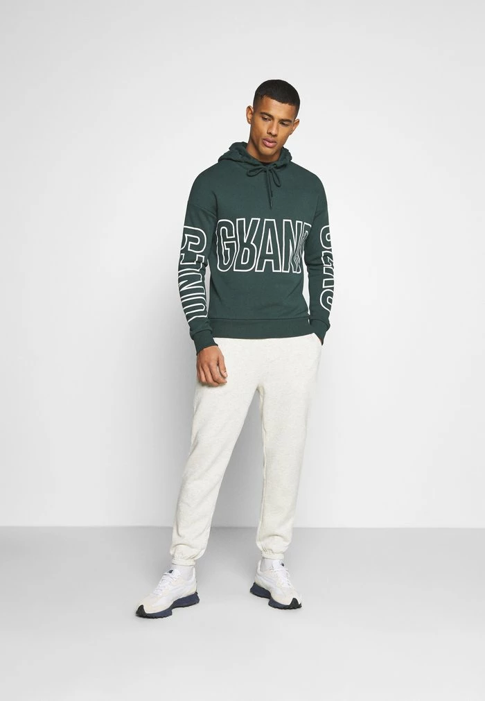Jack & Jones JJIKANE JJBRINK PANTS - Tracksuit Bottoms - White Melange 2 Jack & Jones JJIKANE JJBRINK PANTS - Tracksuit Bottoms - White Melange - Image 2
