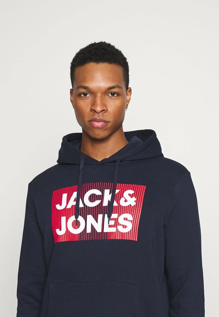 Jack & Jones JJECORP LOGO HOOD - Hoodie - Navy Blazer 4 Jack & Jones JJECORP LOGO HOOD - Hoodie - Navy Blazer - Image 4