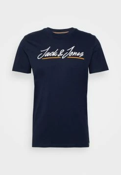 Jack & Jones JORTONS UPSCALE TEE CREW NECK - Print T-shirt - Navy Blazer