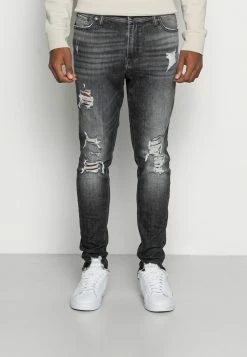 Jack & Jones JJIPETE JJORIGINAL - Slim Fit Jeans - Black Denim