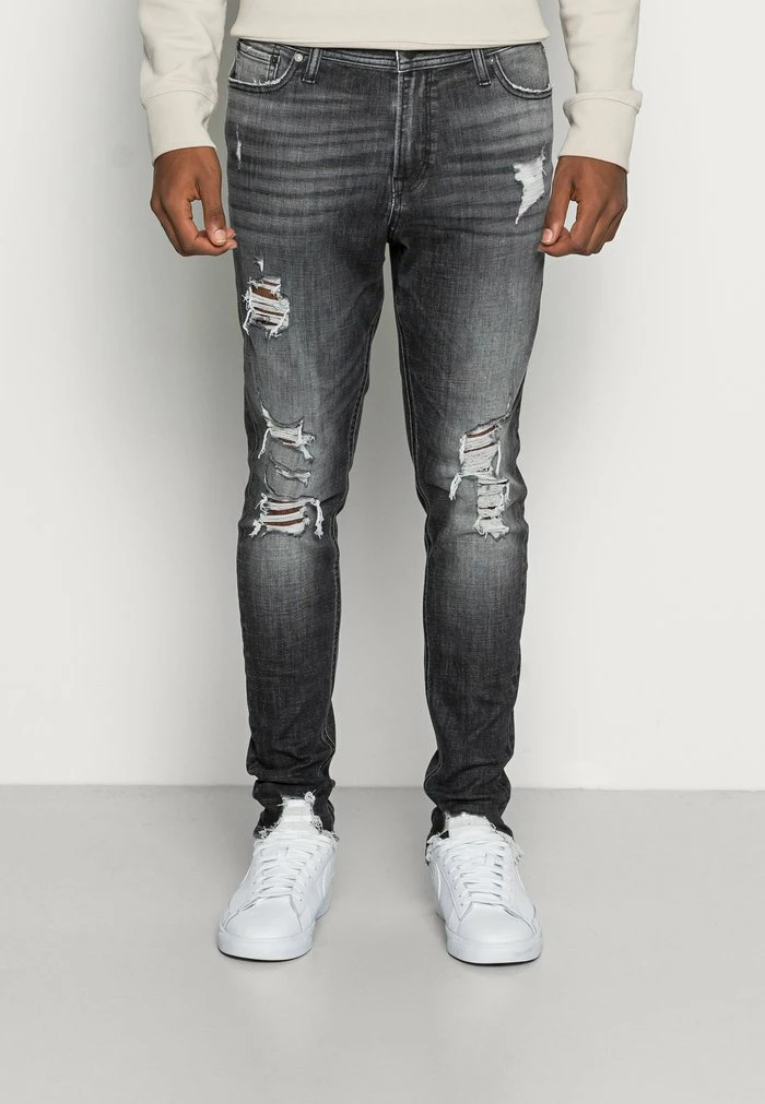 Jack & Jones JJIPETE JJORIGINAL - Slim Fit Jeans - Black Denim 1 Jack & Jones JJIPETE JJORIGINAL - Slim Fit Jeans - Black Denim