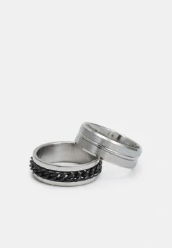 Jack & Jones JACCHAIN RING 3 PACK - Ring - Silver-coloured -Jack & Jones Shop 7b31dd95e43e4e1a8195bbf4443e63f0