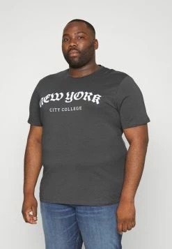 Jack & Jones Shop 9 Jack & Jones JORNEWYRK TEE CREW NECK - Print T-shirt - Asphalt