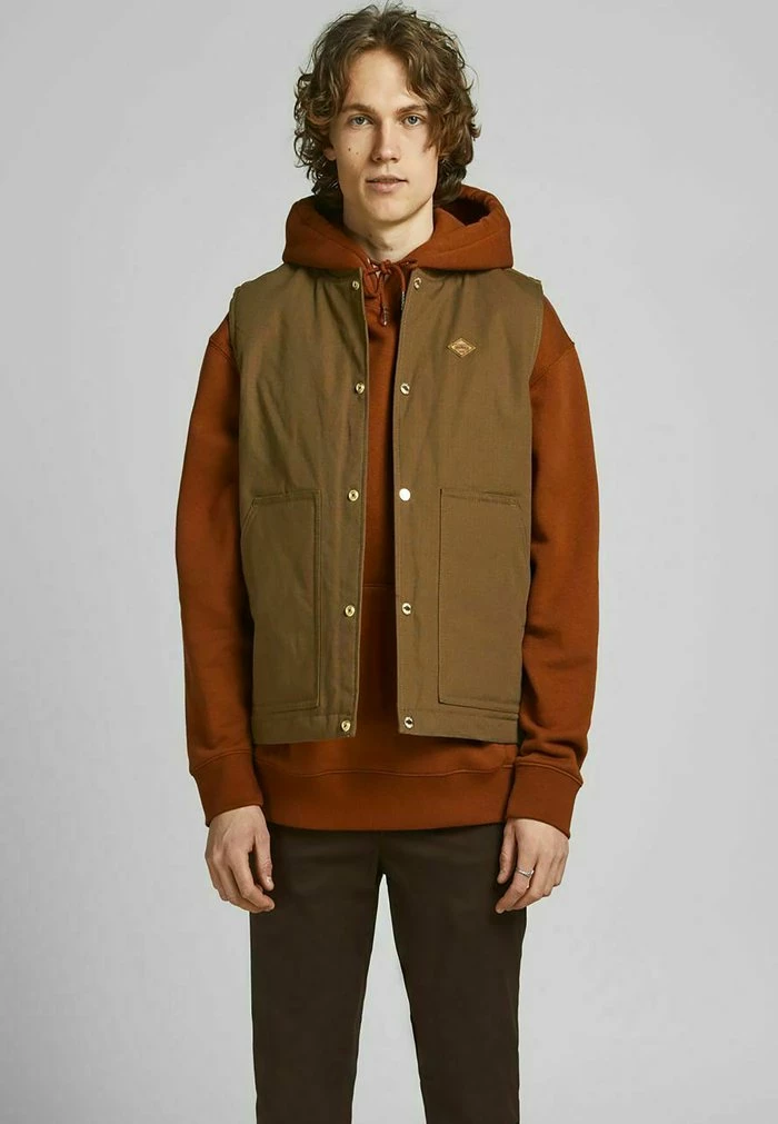 Jack & Jones GEFÜTTERT - Waistcoat - Desert Palm 1 Jack & Jones GEFÜTTERT - Waistcoat - Desert Palm