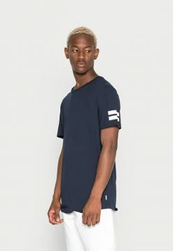 Jack & Jones JCOBORO CREW NECK SLIM FIT - Print T-shirt - Navy Blazer