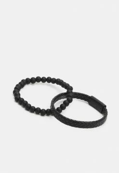 Jack & Jones JACBRAID AND BEADS BRACELET 2 PACK - Bracelet - Black -Jack & Jones Shop 7beddb4c52b7418cba6895d1b1b0f17a