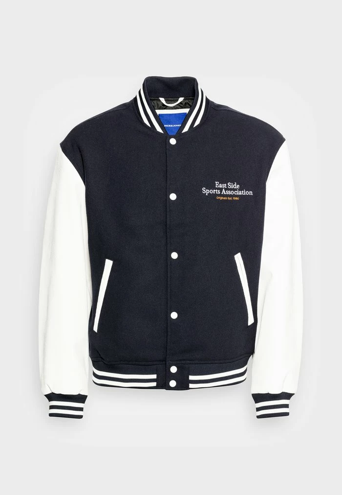 Jack & Jones JORCUTSEW VARSITY - Bomber Jacket - Navy Blazer 4 Jack & Jones JORCUTSEW VARSITY - Bomber Jacket - Navy Blazer - Image 4