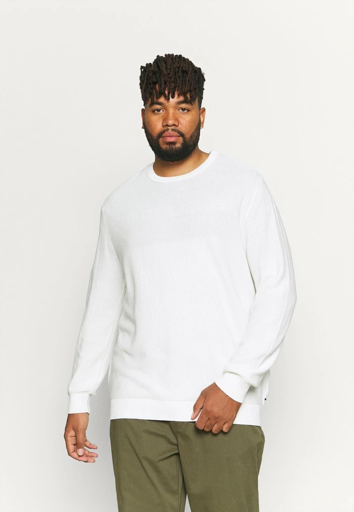 Jack & Jones JJEAARON CREW NECK - Jumper - Jet Stream 1 Jack & Jones JJEAARON CREW NECK - Jumper - Jet Stream