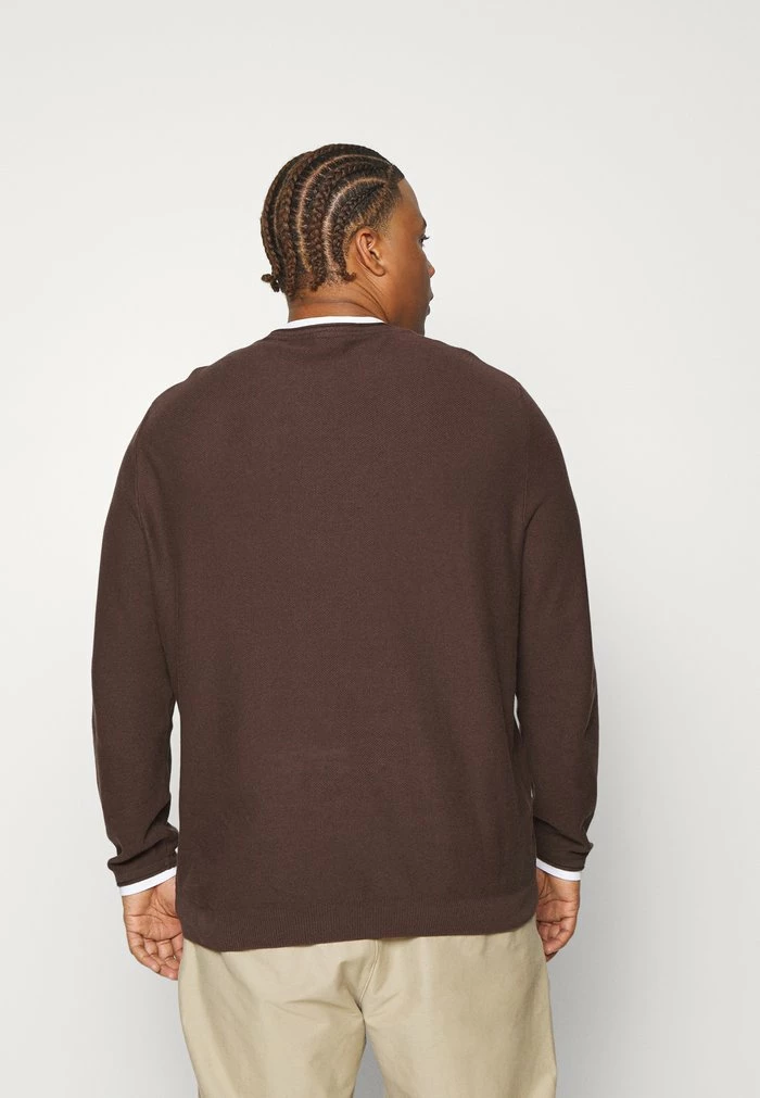 Jack & Jones JORTWINN CREW NECK - Jumper - Seal Brown 3 Jack & Jones JORTWINN CREW NECK - Jumper - Seal Brown - Image 3
