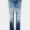 Jack & Jones ILIAM ORIGINAL - Straight Leg Jeans - Blue Denim