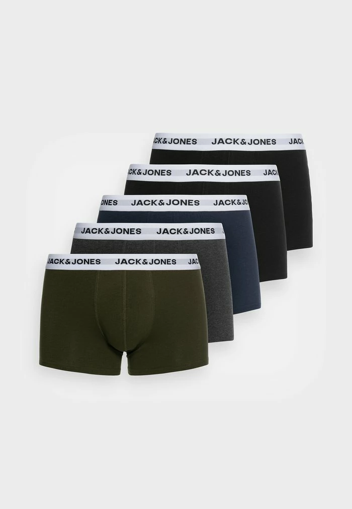 Jack & Jones JACBASIC WHITE TRUNKS 5 PACK - Pants - Forest Night 1 Jack & Jones JACBASIC WHITE TRUNKS 5 PACK - Pants - Forest Night
