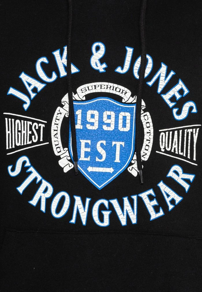 Jack & Jones JJNEWDENIM HOOD - Hoodie - Schwarz 3 Jack & Jones JJNEWDENIM HOOD - Hoodie - Schwarz - Image 3