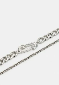 Jack & Jones JACRIVOLI NECKLACE SET UNISEX - Necklace - Silver-coloured -Jack & Jones Shop 7e5311e64b1b414abad8fb8f1c0a4860