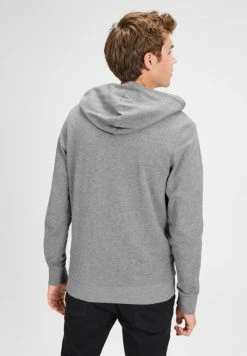 Jack & Jones JJEHOLMEN - Zip-up Sweatshirt - Mottled Light Grey -Jack & Jones Shop 800cc67e9ba04f24bb72eff310aada27