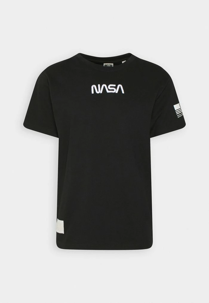 Jack & Jones JCONASA LOGO TEE CREW NECK UNISEX - Print T-shirt - Black 4 Jack & Jones JCONASA LOGO TEE CREW NECK UNISEX - Print T-shirt - Black - Image 4