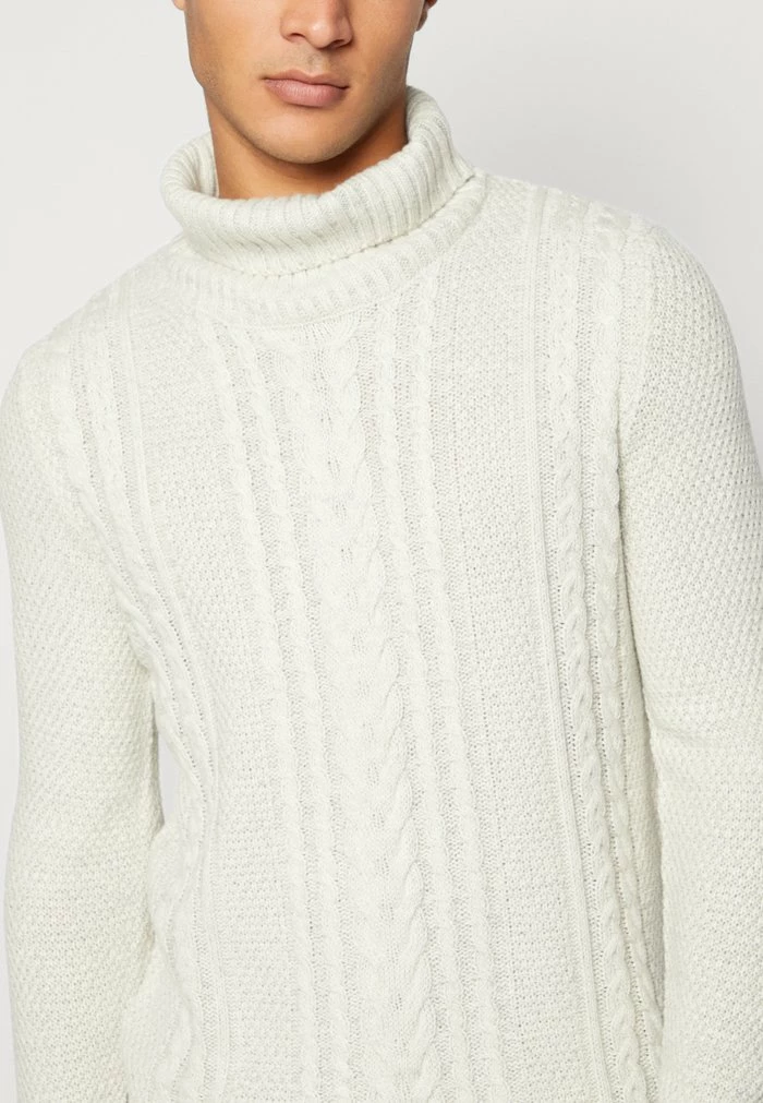 Jack & Jones JJCRAIG ROLL NECK - Jumper - White 6 Jack & Jones JJCRAIG ROLL NECK - Jumper - White - Image 6