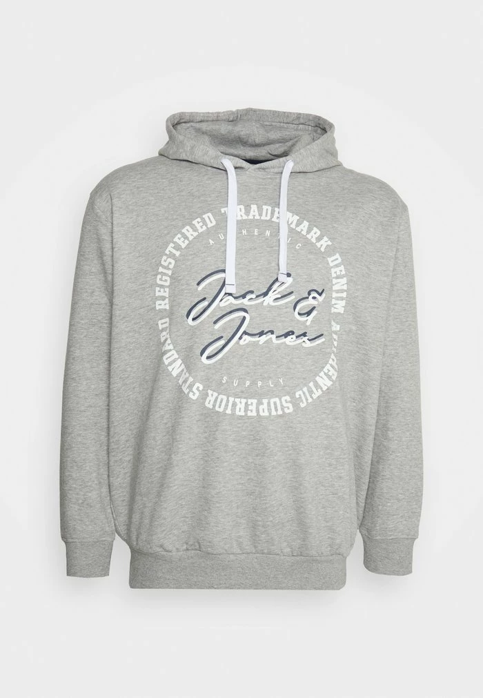 Jack & Jones Hoodie - Light Grey Melange 1 Jack & Jones Hoodie - Light Grey Melange