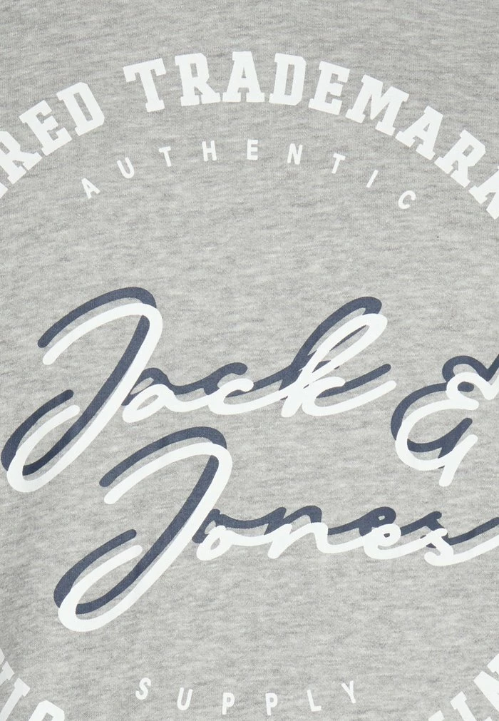 Jack & Jones Hoodie - Light Grey Melange 3 Jack & Jones Hoodie - Light Grey Melange - Image 3