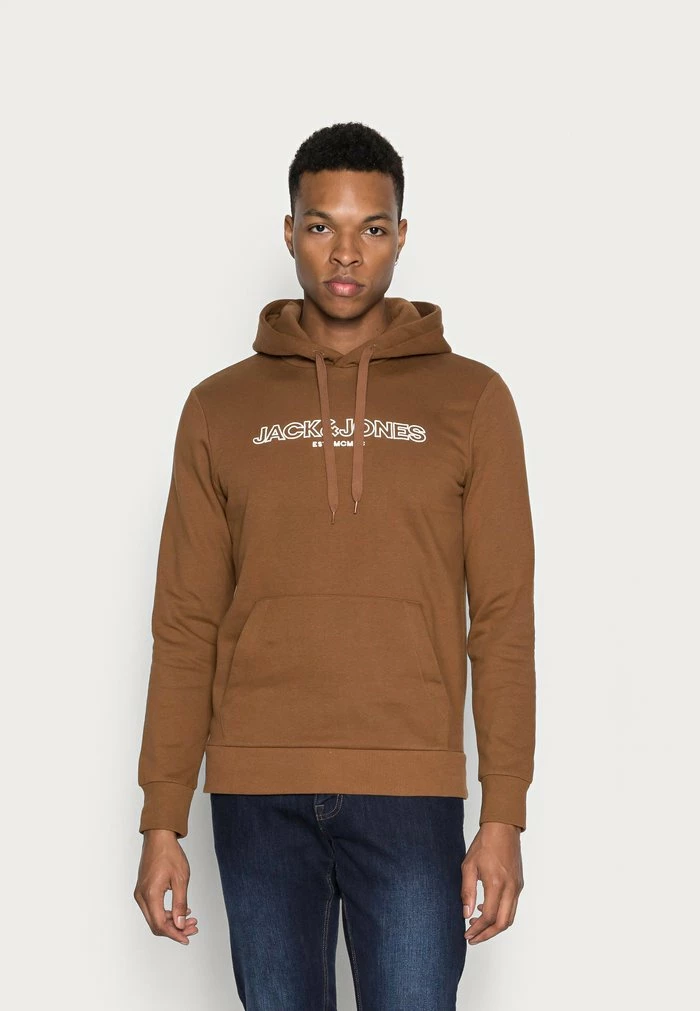 Jack & Jones JJBANK - Hoodie - Brown 1 Jack & Jones JJBANK - Hoodie - Brown