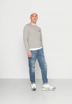 Alternative view of Jack & Jones JJSTRUCTURE EMBROIDERY CREW NECK - Sweatshirt - Light Grey Melange